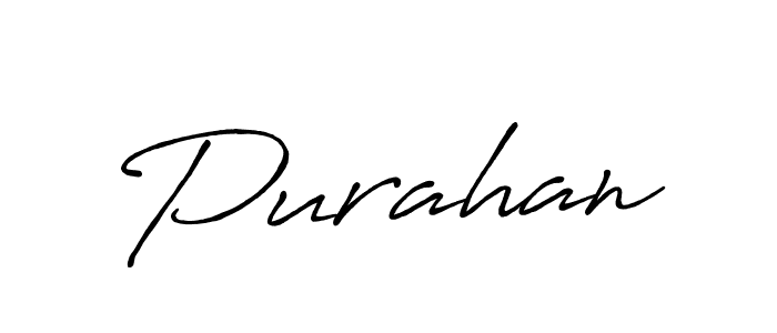 Once you've used our free online signature maker to create your best signature Antro_Vectra_Bolder style, it's time to enjoy all of the benefits that Purahan name signing documents. Purahan signature style 7 images and pictures png