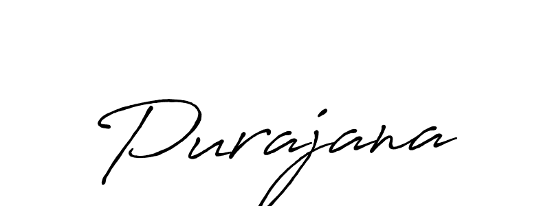 Make a beautiful signature design for name Purajana. Use this online signature maker to create a handwritten signature for free. Purajana signature style 7 images and pictures png