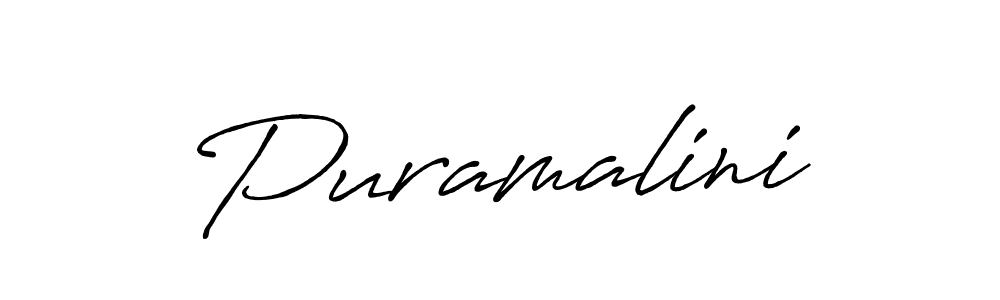 Once you've used our free online signature maker to create your best signature Antro_Vectra_Bolder style, it's time to enjoy all of the benefits that Puramalini name signing documents. Puramalini signature style 7 images and pictures png