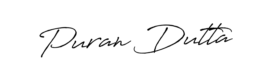 It looks lik you need a new signature style for name Puran Dutta. Design unique handwritten (Antro_Vectra_Bolder) signature with our free signature maker in just a few clicks. Puran Dutta signature style 7 images and pictures png