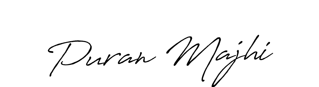 How to make Puran Majhi signature? Antro_Vectra_Bolder is a professional autograph style. Create handwritten signature for Puran Majhi name. Puran Majhi signature style 7 images and pictures png