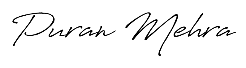 The best way (Antro_Vectra_Bolder) to make a short signature is to pick only two or three words in your name. For converting this name Puran Mehra. Puran Mehra signature style 7 images and pictures png