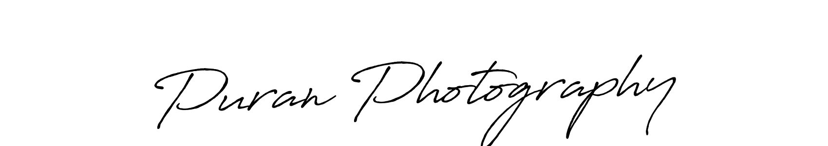 How to make Puran Photography signature? Antro_Vectra_Bolder is a professional autograph style. Create handwritten signature for Puran Photography name. Puran Photography signature style 7 images and pictures png