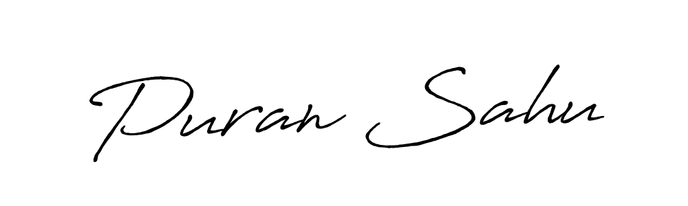 Similarly Antro_Vectra_Bolder is the best handwritten signature design. Signature creator online .You can use it as an online autograph creator for name Puran Sahu. Puran Sahu signature style 7 images and pictures png