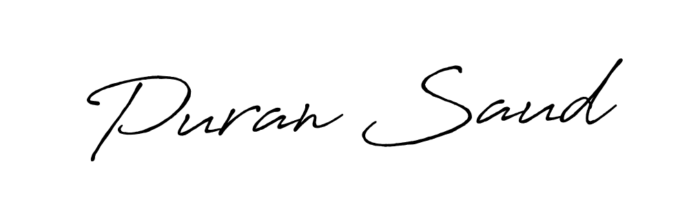 You can use this online signature creator to create a handwritten signature for the name Puran Saud. This is the best online autograph maker. Puran Saud signature style 7 images and pictures png