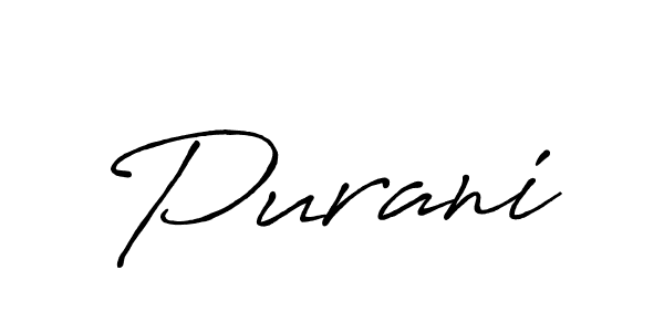 if you are searching for the best signature style for your name Purani. so please give up your signature search. here we have designed multiple signature styles  using Antro_Vectra_Bolder. Purani signature style 7 images and pictures png