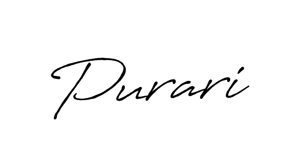 Make a beautiful signature design for name Purari. With this signature (Antro_Vectra_Bolder) style, you can create a handwritten signature for free. Purari signature style 7 images and pictures png