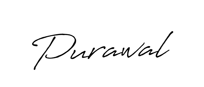 Purawal stylish signature style. Best Handwritten Sign (Antro_Vectra_Bolder) for my name. Handwritten Signature Collection Ideas for my name Purawal. Purawal signature style 7 images and pictures png