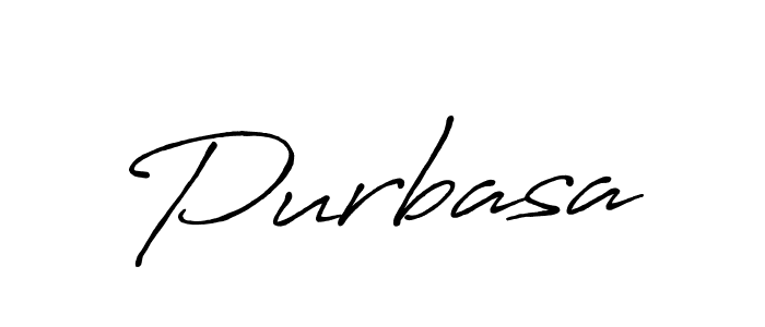 Create a beautiful signature design for name Purbasa. With this signature (Antro_Vectra_Bolder) fonts, you can make a handwritten signature for free. Purbasa signature style 7 images and pictures png