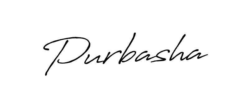 Design your own signature with our free online signature maker. With this signature software, you can create a handwritten (Antro_Vectra_Bolder) signature for name Purbasha. Purbasha signature style 7 images and pictures png