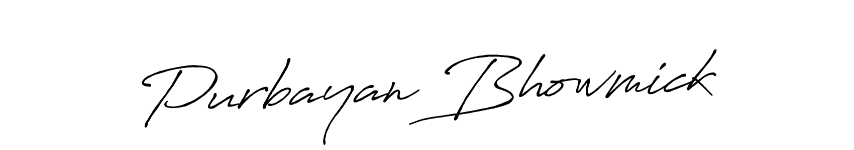Purbayan Bhowmick stylish signature style. Best Handwritten Sign (Antro_Vectra_Bolder) for my name. Handwritten Signature Collection Ideas for my name Purbayan Bhowmick. Purbayan Bhowmick signature style 7 images and pictures png
