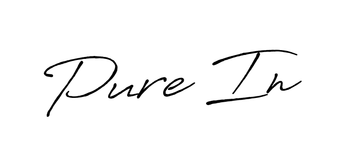 It looks lik you need a new signature style for name Pure In. Design unique handwritten (Antro_Vectra_Bolder) signature with our free signature maker in just a few clicks. Pure In signature style 7 images and pictures png