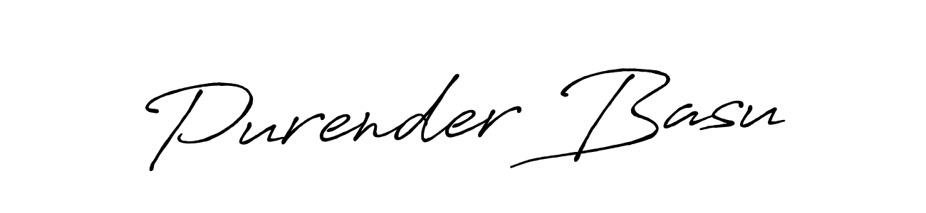 Once you've used our free online signature maker to create your best signature Antro_Vectra_Bolder style, it's time to enjoy all of the benefits that Purender Basu name signing documents. Purender Basu signature style 7 images and pictures png