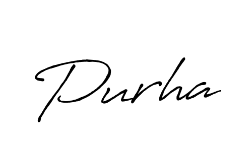 Use a signature maker to create a handwritten signature online. With this signature software, you can design (Antro_Vectra_Bolder) your own signature for name Purha. Purha signature style 7 images and pictures png