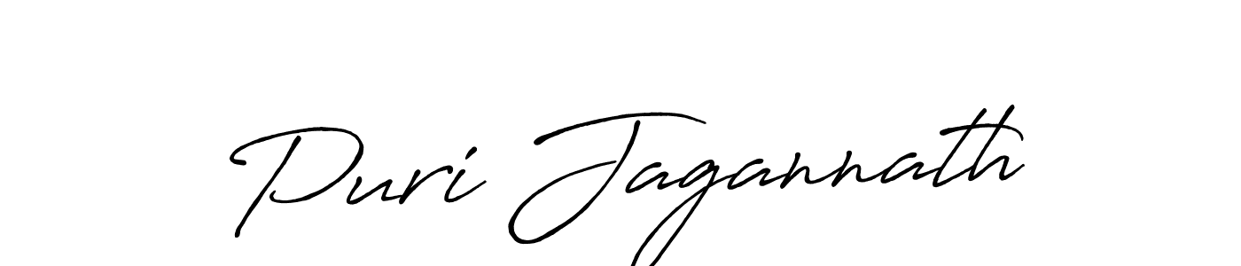 Design your own signature with our free online signature maker. With this signature software, you can create a handwritten (Antro_Vectra_Bolder) signature for name Puri Jagannath. Puri Jagannath signature style 7 images and pictures png