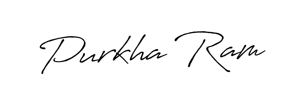 How to make Purkha Ram signature? Antro_Vectra_Bolder is a professional autograph style. Create handwritten signature for Purkha Ram name. Purkha Ram signature style 7 images and pictures png