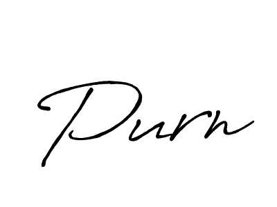 Make a beautiful signature design for name Purn. Use this online signature maker to create a handwritten signature for free. Purn signature style 7 images and pictures png