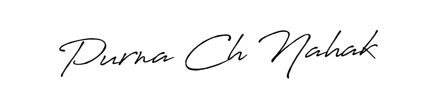 if you are searching for the best signature style for your name Purna Ch Nahak. so please give up your signature search. here we have designed multiple signature styles  using Antro_Vectra_Bolder. Purna Ch Nahak signature style 7 images and pictures png