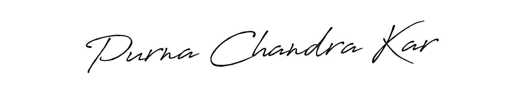 Design your own signature with our free online signature maker. With this signature software, you can create a handwritten (Antro_Vectra_Bolder) signature for name Purna Chandra Kar. Purna Chandra Kar signature style 7 images and pictures png