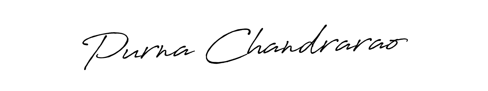 It looks lik you need a new signature style for name Purna Chandrarao. Design unique handwritten (Antro_Vectra_Bolder) signature with our free signature maker in just a few clicks. Purna Chandrarao signature style 7 images and pictures png