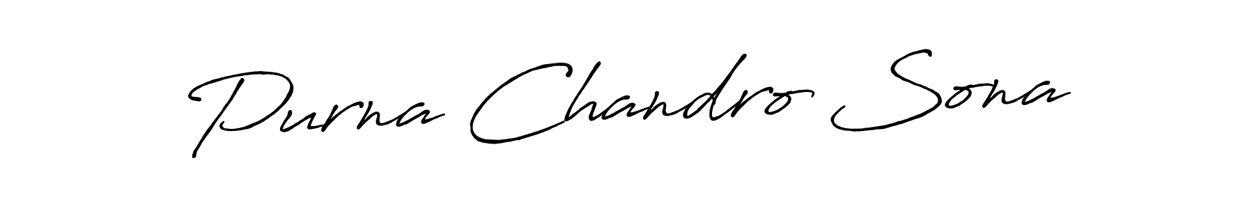 Design your own signature with our free online signature maker. With this signature software, you can create a handwritten (Antro_Vectra_Bolder) signature for name Purna Chandro Sona. Purna Chandro Sona signature style 7 images and pictures png