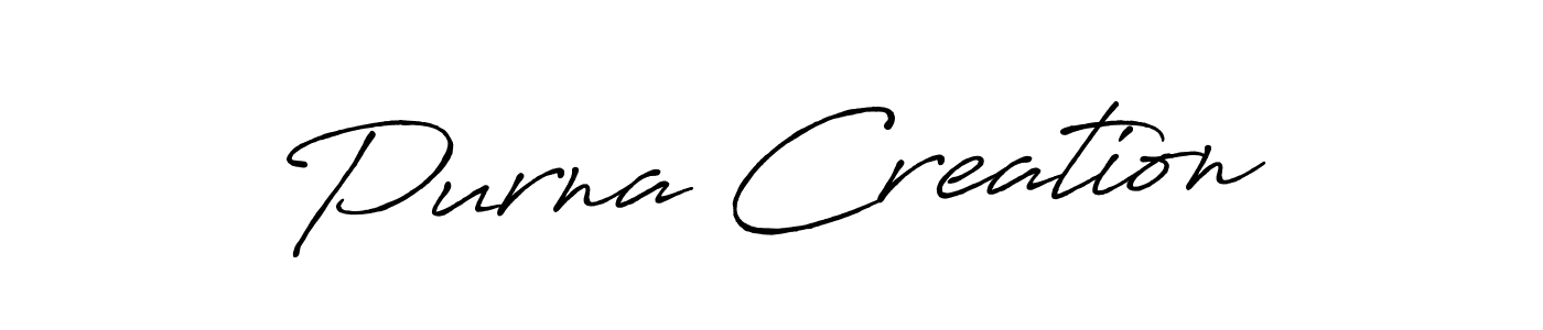 It looks lik you need a new signature style for name Purna Creation. Design unique handwritten (Antro_Vectra_Bolder) signature with our free signature maker in just a few clicks. Purna Creation signature style 7 images and pictures png