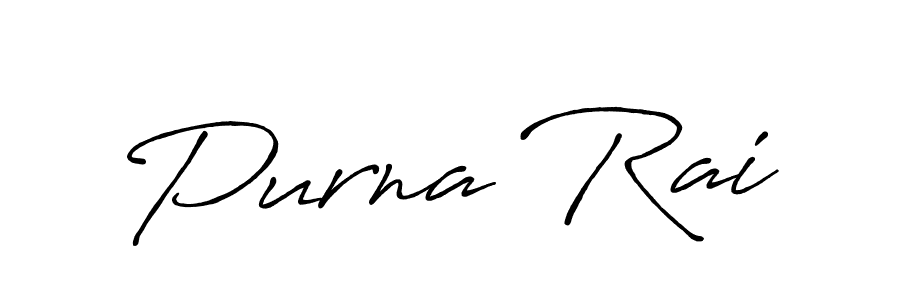 How to make Purna Rai signature? Antro_Vectra_Bolder is a professional autograph style. Create handwritten signature for Purna Rai name. Purna Rai signature style 7 images and pictures png