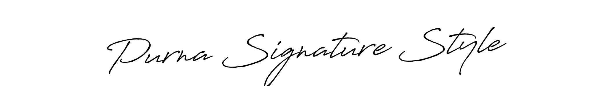 Make a beautiful signature design for name Purna Signature Style. With this signature (Antro_Vectra_Bolder) style, you can create a handwritten signature for free. Purna Signature Style signature style 7 images and pictures png