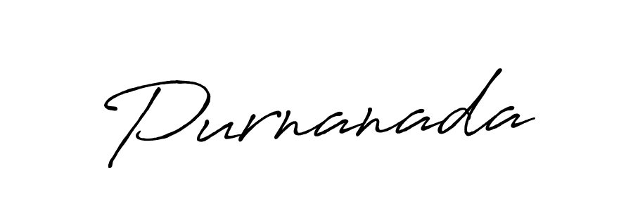 Create a beautiful signature design for name Purnanada. With this signature (Antro_Vectra_Bolder) fonts, you can make a handwritten signature for free. Purnanada signature style 7 images and pictures png