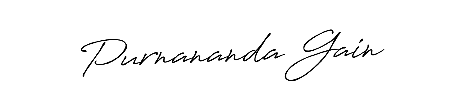 The best way (Antro_Vectra_Bolder) to make a short signature is to pick only two or three words in your name. The name Purnananda Gain include a total of six letters. For converting this name. Purnananda Gain signature style 7 images and pictures png