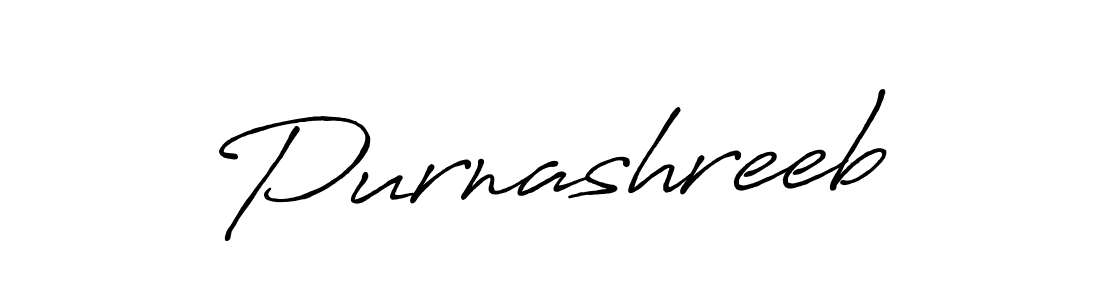 How to make Purnashreeb name signature. Use Antro_Vectra_Bolder style for creating short signs online. This is the latest handwritten sign. Purnashreeb signature style 7 images and pictures png