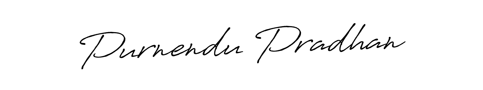 Create a beautiful signature design for name Purnendu Pradhan. With this signature (Antro_Vectra_Bolder) fonts, you can make a handwritten signature for free. Purnendu Pradhan signature style 7 images and pictures png