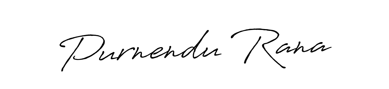 Make a beautiful signature design for name Purnendu Rana. With this signature (Antro_Vectra_Bolder) style, you can create a handwritten signature for free. Purnendu Rana signature style 7 images and pictures png