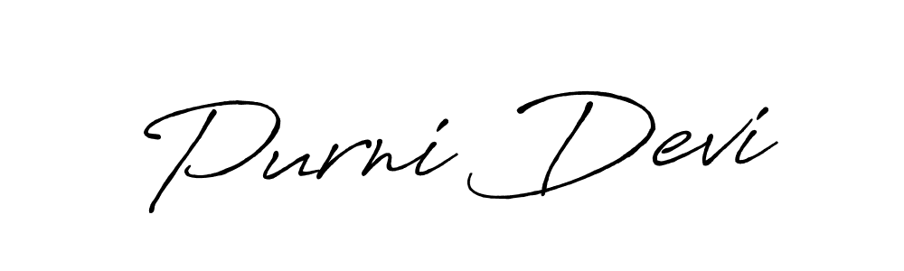 The best way (Antro_Vectra_Bolder) to make a short signature is to pick only two or three words in your name. The name Purni Devi include a total of six letters. For converting this name. Purni Devi signature style 7 images and pictures png