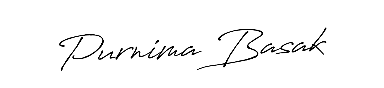 Design your own signature with our free online signature maker. With this signature software, you can create a handwritten (Antro_Vectra_Bolder) signature for name Purnima Basak. Purnima Basak signature style 7 images and pictures png