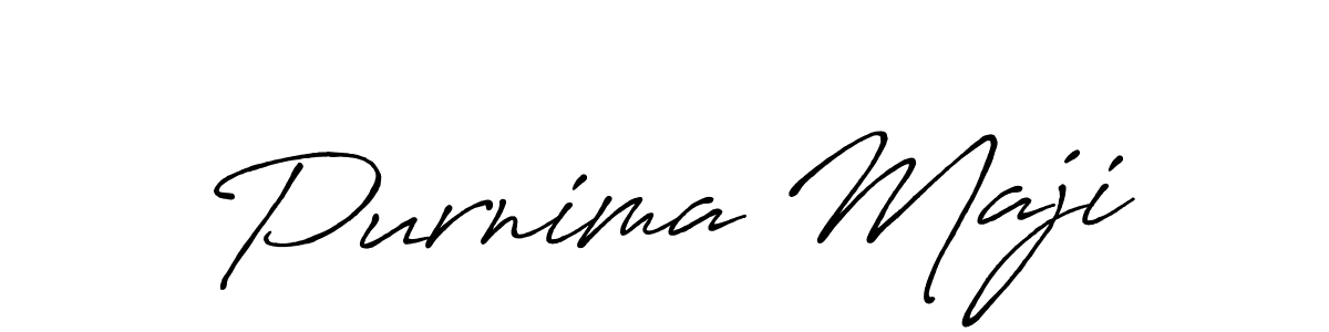 You should practise on your own different ways (Antro_Vectra_Bolder) to write your name (Purnima Maji) in signature. don't let someone else do it for you. Purnima Maji signature style 7 images and pictures png