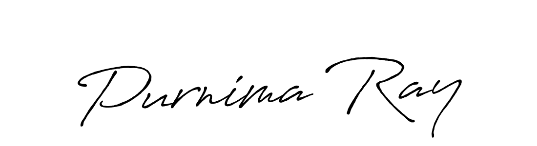Design your own signature with our free online signature maker. With this signature software, you can create a handwritten (Antro_Vectra_Bolder) signature for name Purnima Ray. Purnima Ray signature style 7 images and pictures png