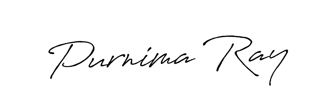 Make a beautiful signature design for name Purnima Ray. With this signature (Antro_Vectra_Bolder) style, you can create a handwritten signature for free. Purnima Ray signature style 7 images and pictures png