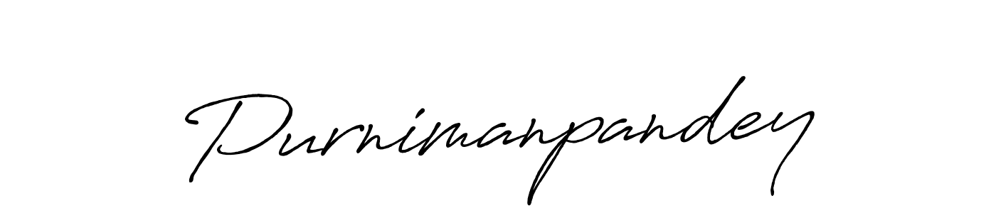 It looks lik you need a new signature style for name Purnimanpandey. Design unique handwritten (Antro_Vectra_Bolder) signature with our free signature maker in just a few clicks. Purnimanpandey signature style 7 images and pictures png