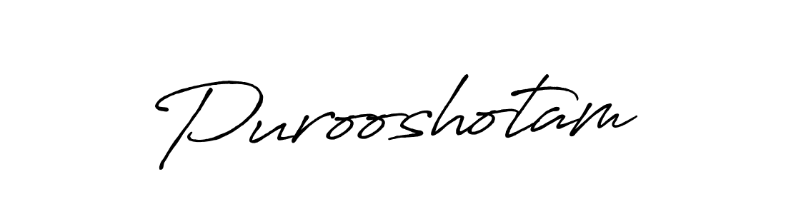Design your own signature with our free online signature maker. With this signature software, you can create a handwritten (Antro_Vectra_Bolder) signature for name Purooshotam. Purooshotam signature style 7 images and pictures png
