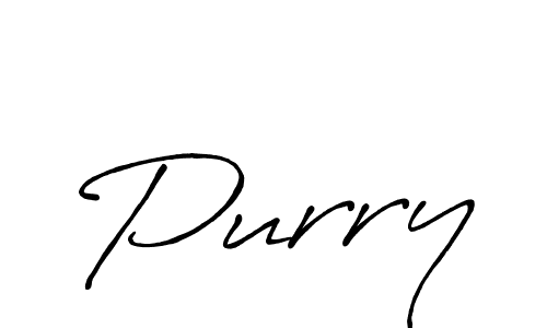 How to make Purry signature? Antro_Vectra_Bolder is a professional autograph style. Create handwritten signature for Purry name. Purry signature style 7 images and pictures png