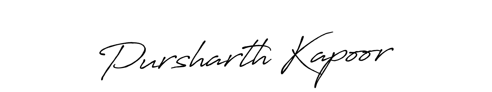 Make a short Pursharth Kapoor signature style. Manage your documents anywhere anytime using Antro_Vectra_Bolder. Create and add eSignatures, submit forms, share and send files easily. Pursharth Kapoor signature style 7 images and pictures png
