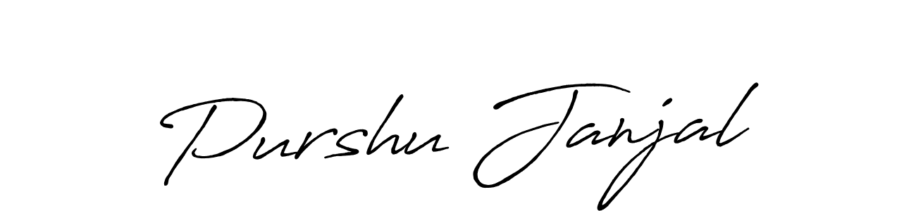 The best way (Antro_Vectra_Bolder) to make a short signature is to pick only two or three words in your name. The name Purshu Janjal include a total of six letters. For converting this name. Purshu Janjal signature style 7 images and pictures png