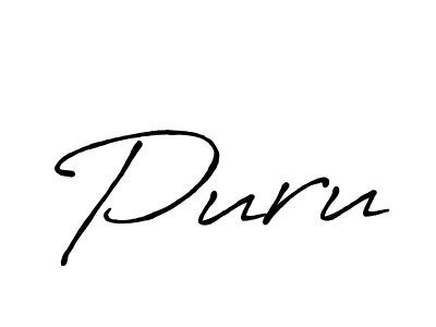 How to make Puru name signature. Use Antro_Vectra_Bolder style for creating short signs online. This is the latest handwritten sign. Puru signature style 7 images and pictures png