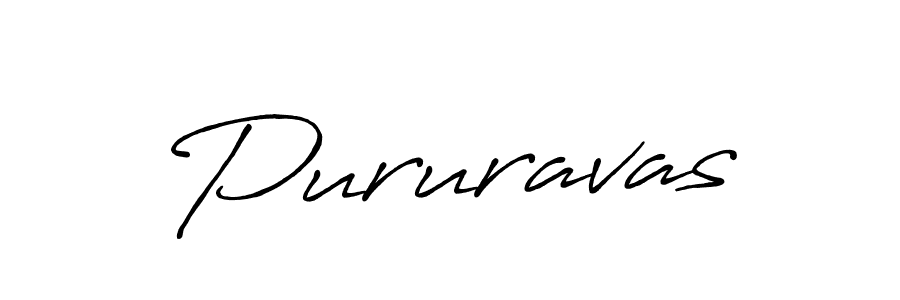 How to make Pururavas name signature. Use Antro_Vectra_Bolder style for creating short signs online. This is the latest handwritten sign. Pururavas signature style 7 images and pictures png