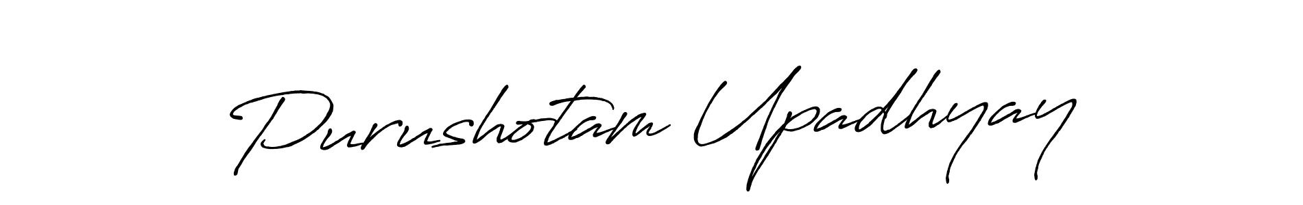 Purushotam Upadhyay stylish signature style. Best Handwritten Sign (Antro_Vectra_Bolder) for my name. Handwritten Signature Collection Ideas for my name Purushotam Upadhyay. Purushotam Upadhyay signature style 7 images and pictures png