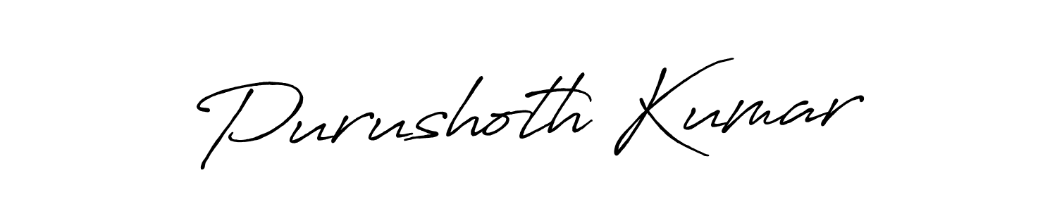 Make a short Purushoth Kumar signature style. Manage your documents anywhere anytime using Antro_Vectra_Bolder. Create and add eSignatures, submit forms, share and send files easily. Purushoth Kumar signature style 7 images and pictures png