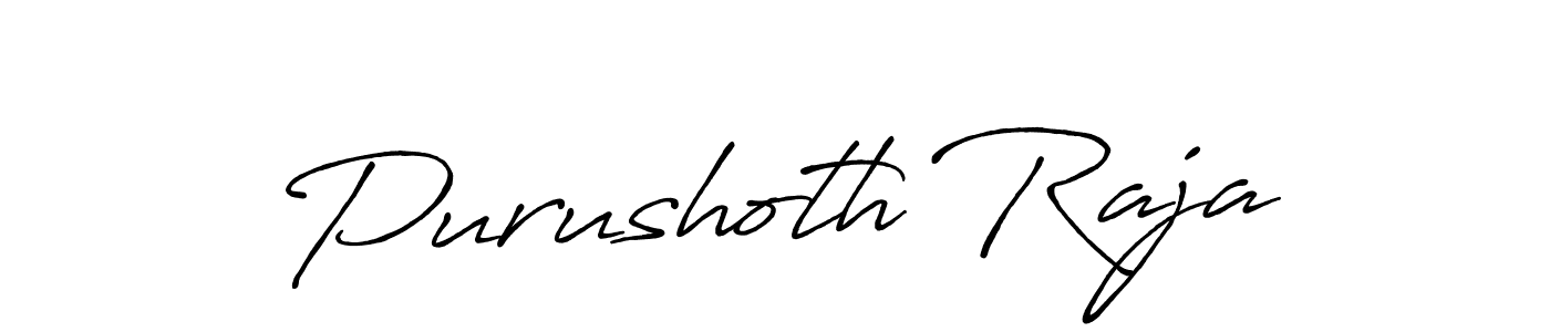 Make a beautiful signature design for name Purushoth Raja. With this signature (Antro_Vectra_Bolder) style, you can create a handwritten signature for free. Purushoth Raja signature style 7 images and pictures png