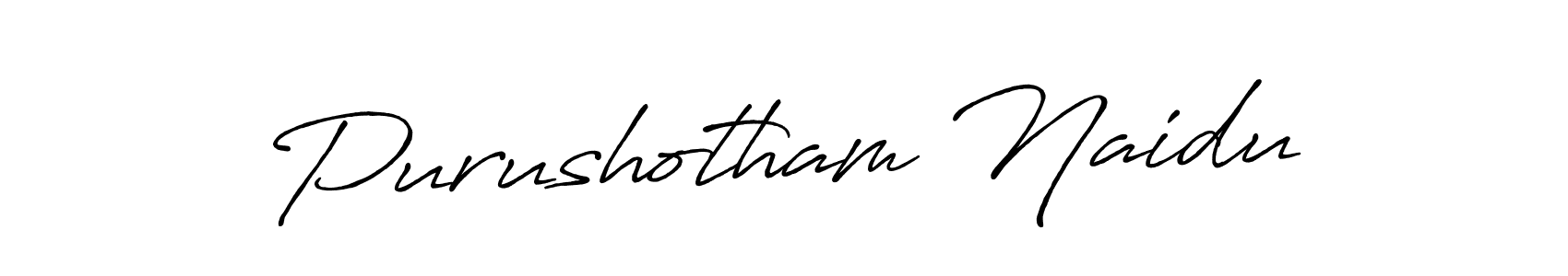 Use a signature maker to create a handwritten signature online. With this signature software, you can design (Antro_Vectra_Bolder) your own signature for name Purushotham Naidu. Purushotham Naidu signature style 7 images and pictures png