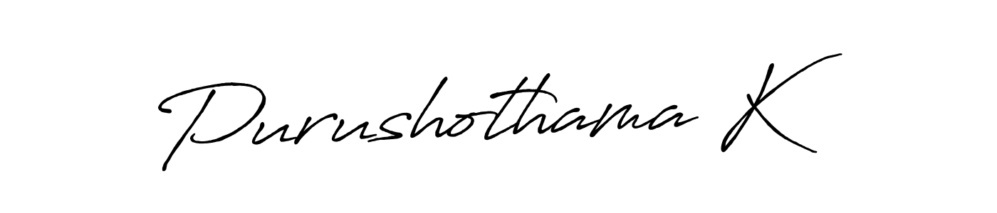 Also You can easily find your signature by using the search form. We will create Purushothama K name handwritten signature images for you free of cost using Antro_Vectra_Bolder sign style. Purushothama K signature style 7 images and pictures png